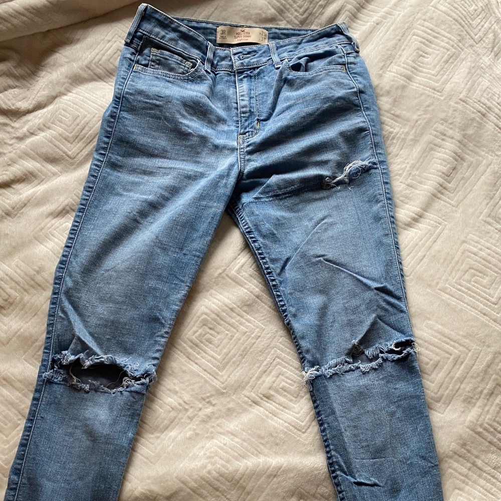 hollister high rise super skinny jeans